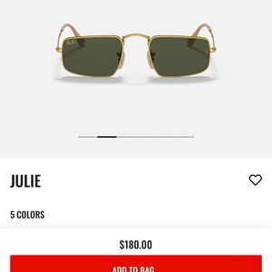 Ray-Ban Julie Sunglasses Rare Find. Larger Style.